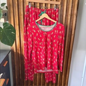 Magnetic Me Rollicking Reindeer Modal Christmas PJ. Size S Womens